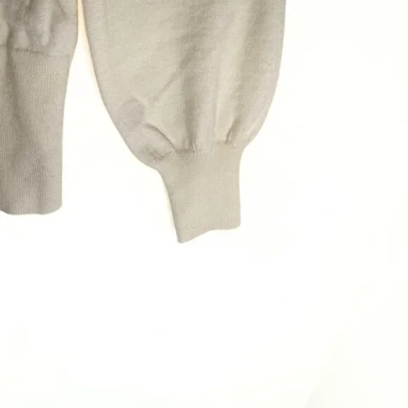 Sundance Women’s Sweater Bridgette Wool Blend Embroidered Floral Cream Large - Picture 3 of 6